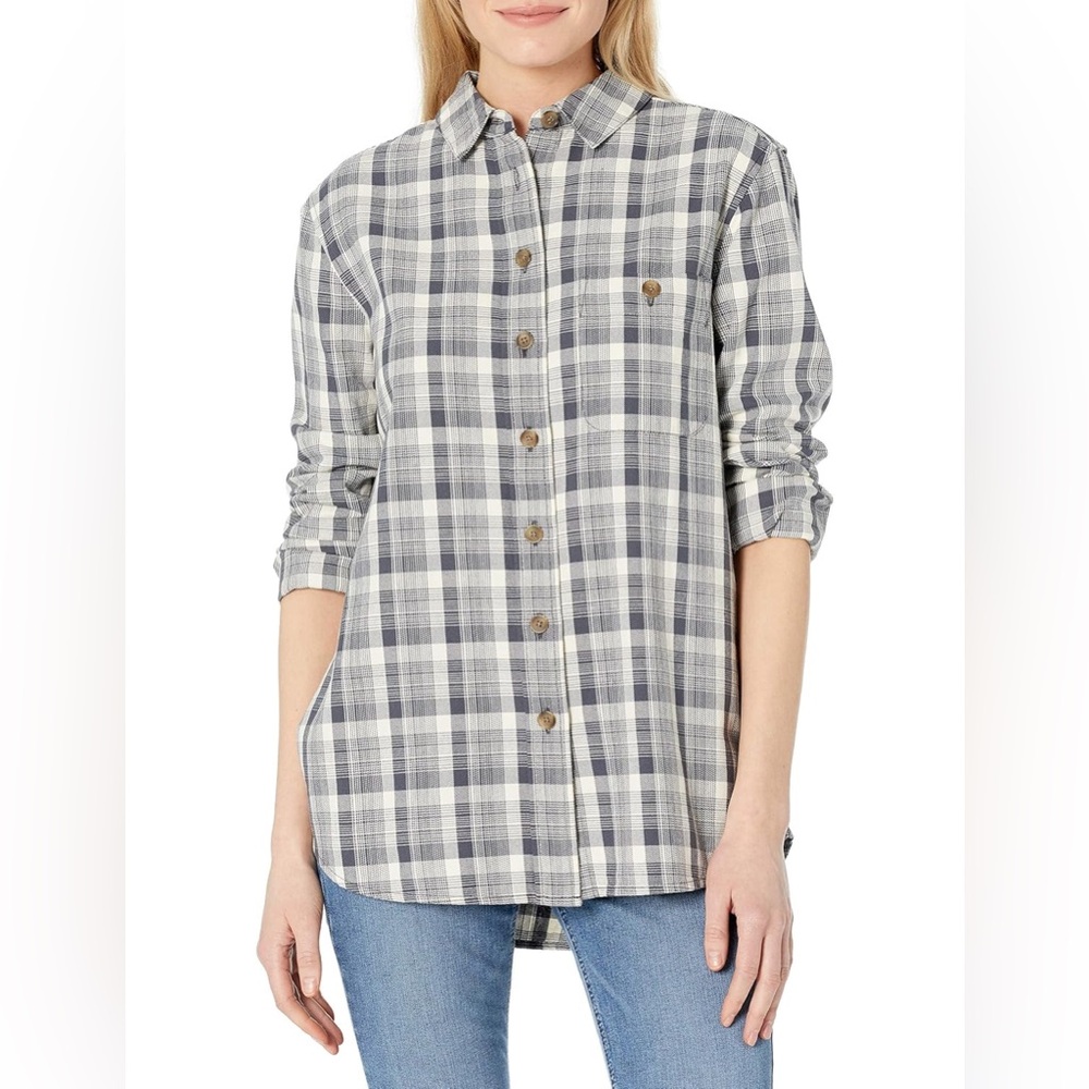 Pendleton Beachshack grey and White Plaid Shirt